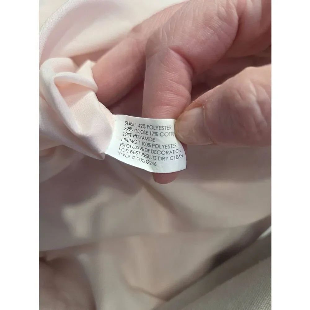 Club Monaco Darcia Drop Waist Blush Pink Lace Dress Sz. 2 - Picture 6 of 11